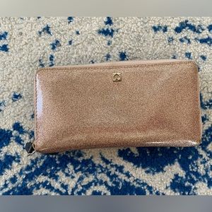 Kate Spade Rose Gold Glitter Wallet